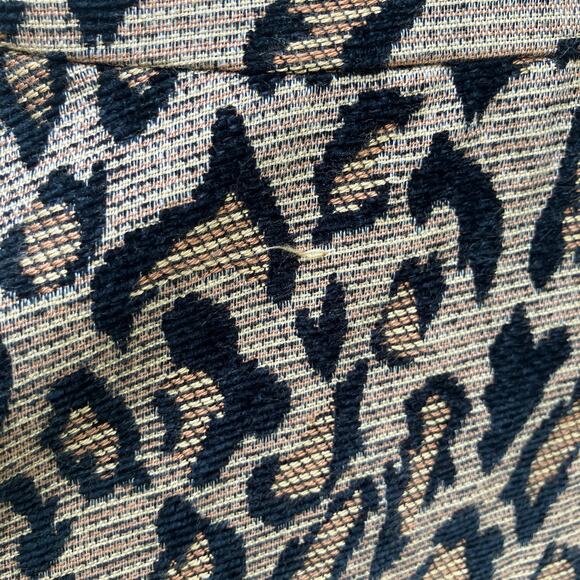 Free People Mini Skirt Sz 6 Brown Leopard Animal Print Zip Up Mobwife Boho - Picture 9 of 9